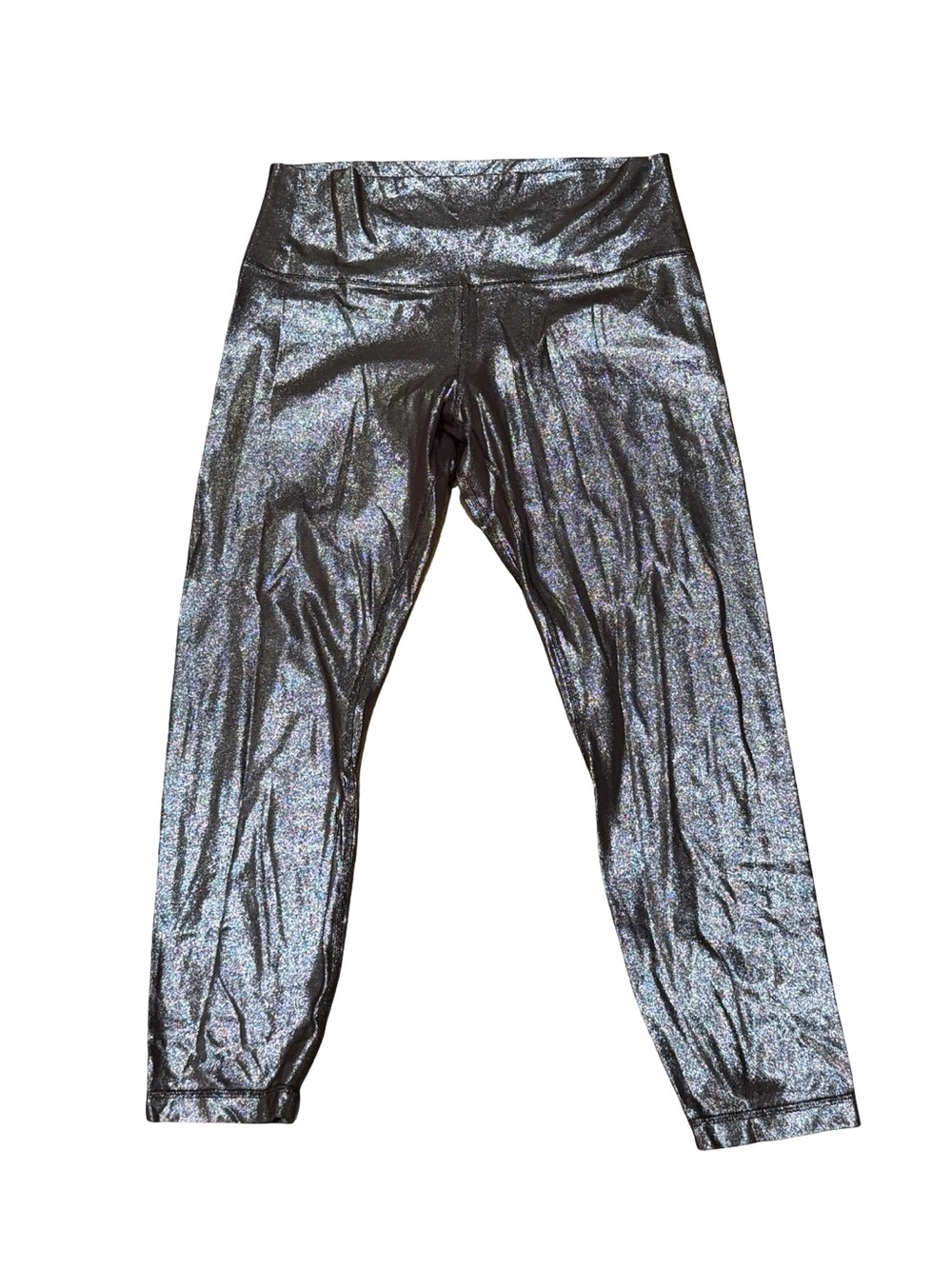 ✨ Lululemon Align High-Rise Crop 21" Radiate Foil Print French Press Size 12 - Picture 4 of 16